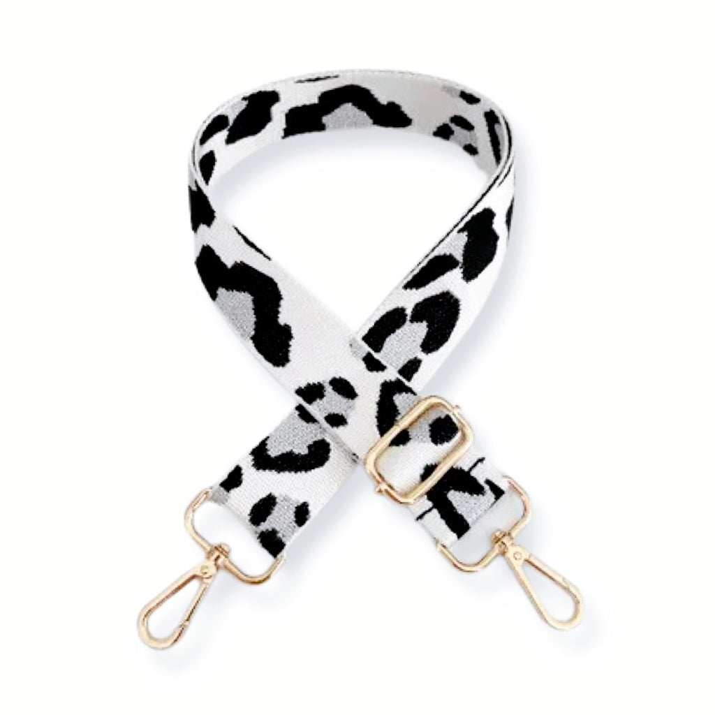 LEOPARD PRINT bag strap grey GESSO