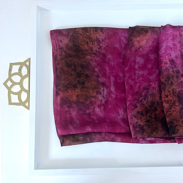 Celestial Satin Chiffon Hijab