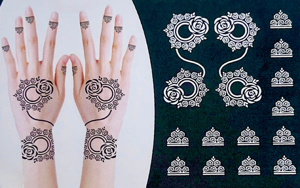 MALIKA HENNA STENCIL KIT