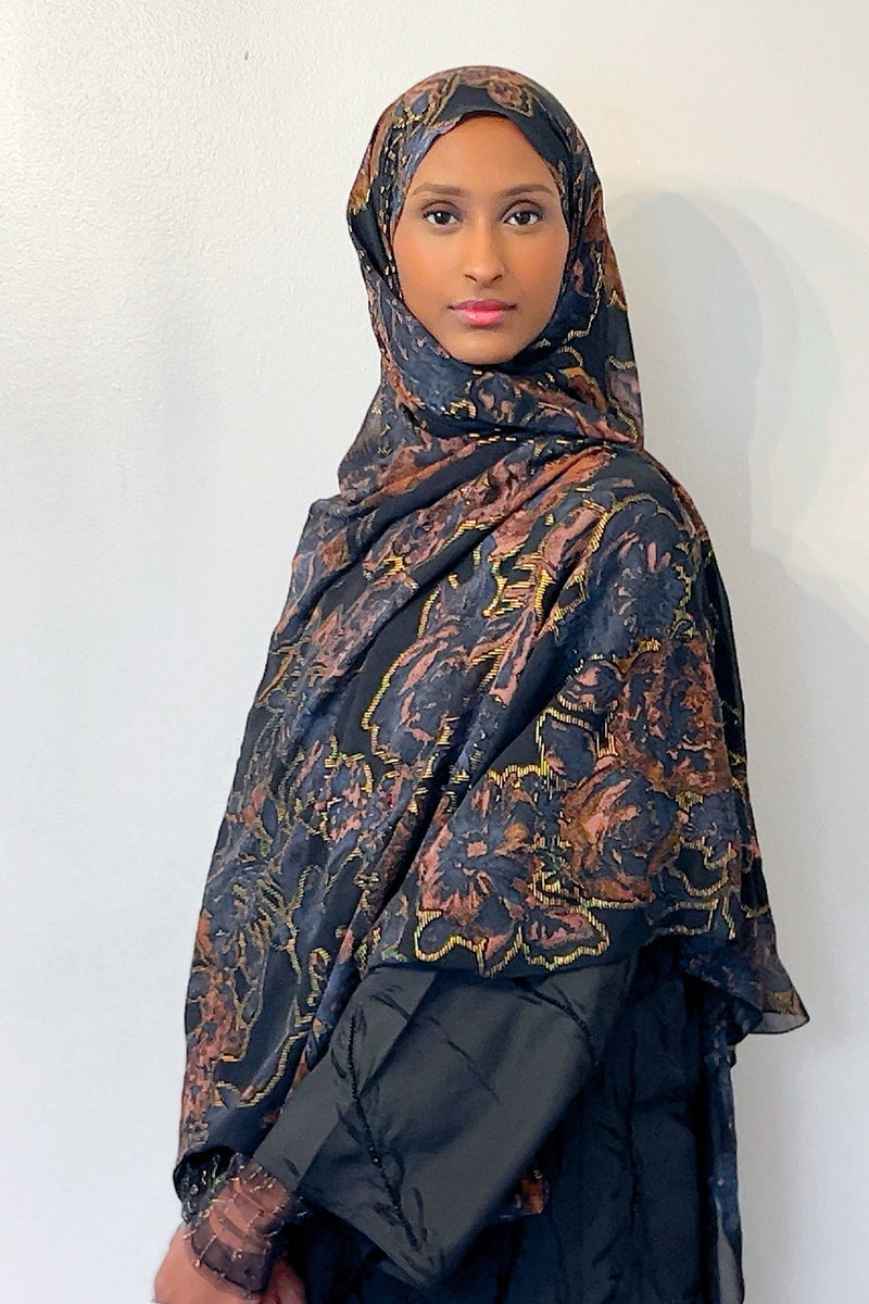 Iman Satin Chiffon Print hijabs