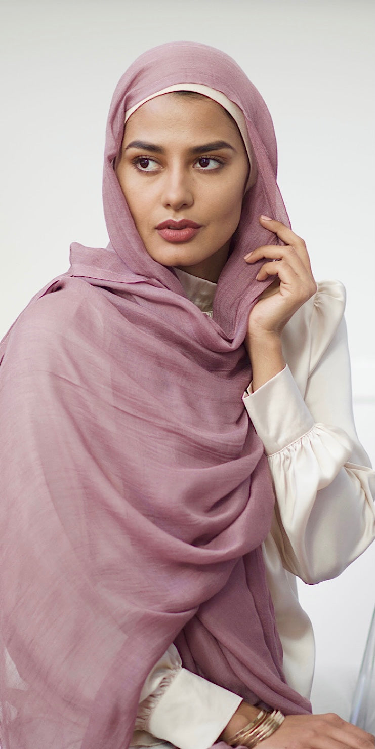 MODAL HIJAB DEEP MAUVE