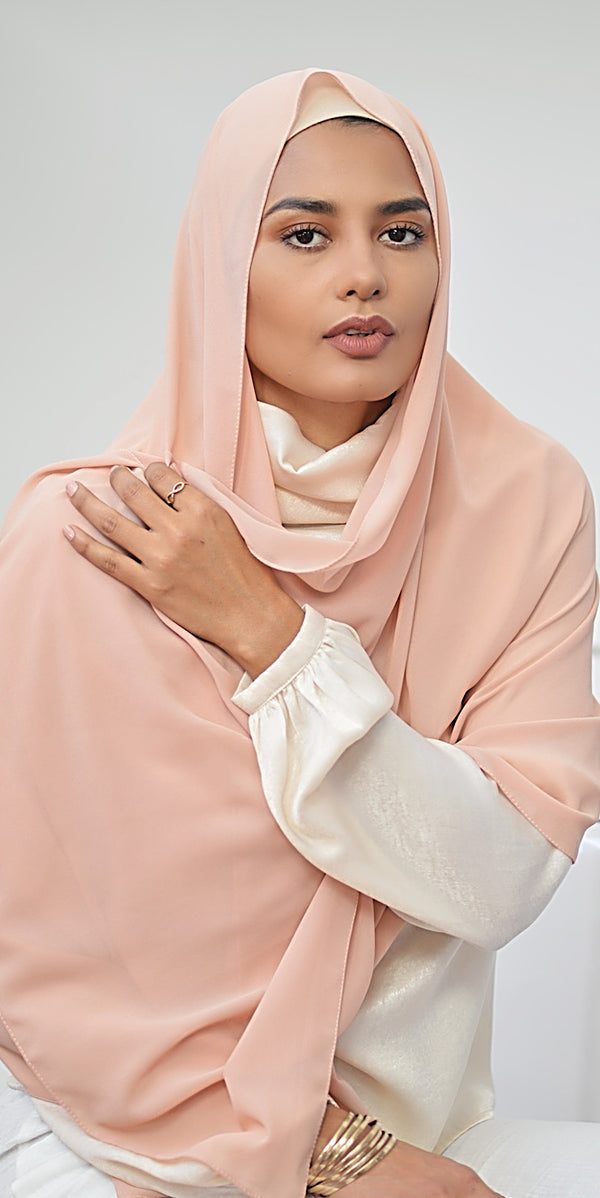 CHIFFON NUDE PEACH